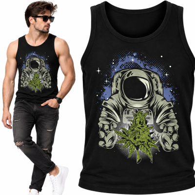 TANK TOP ŚMIESZNY CANNABISNAUT